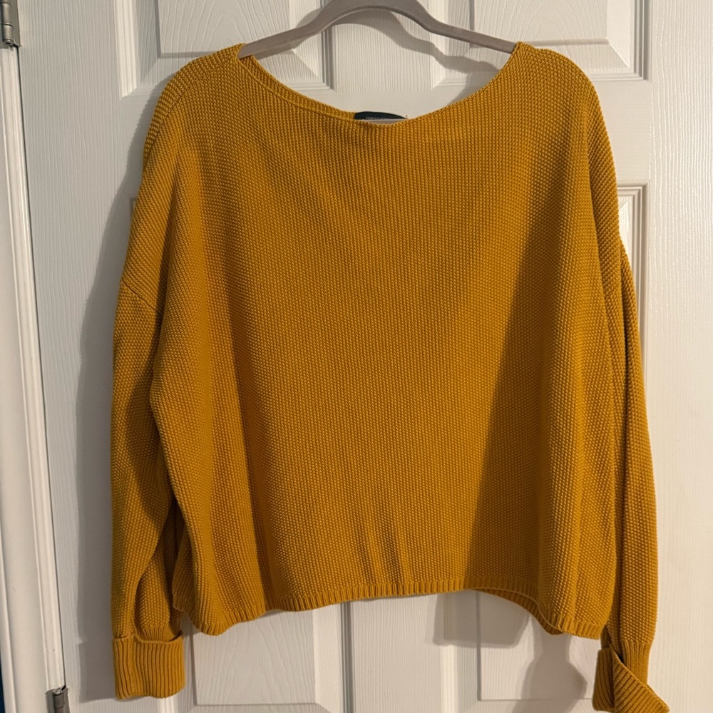 French Connection Mustard Crew Neck Sweater‎